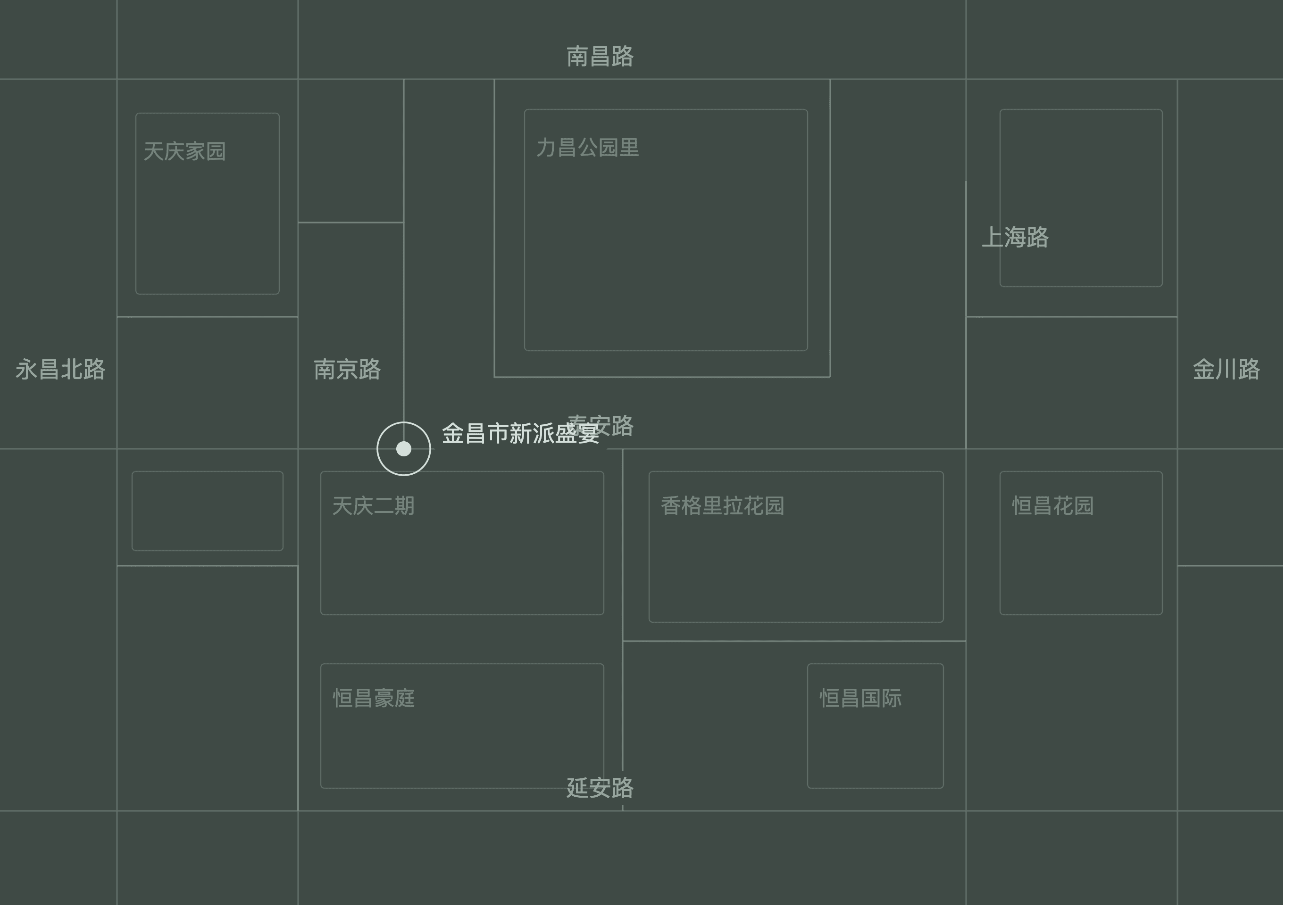 金昌市新派盛宴附近地图